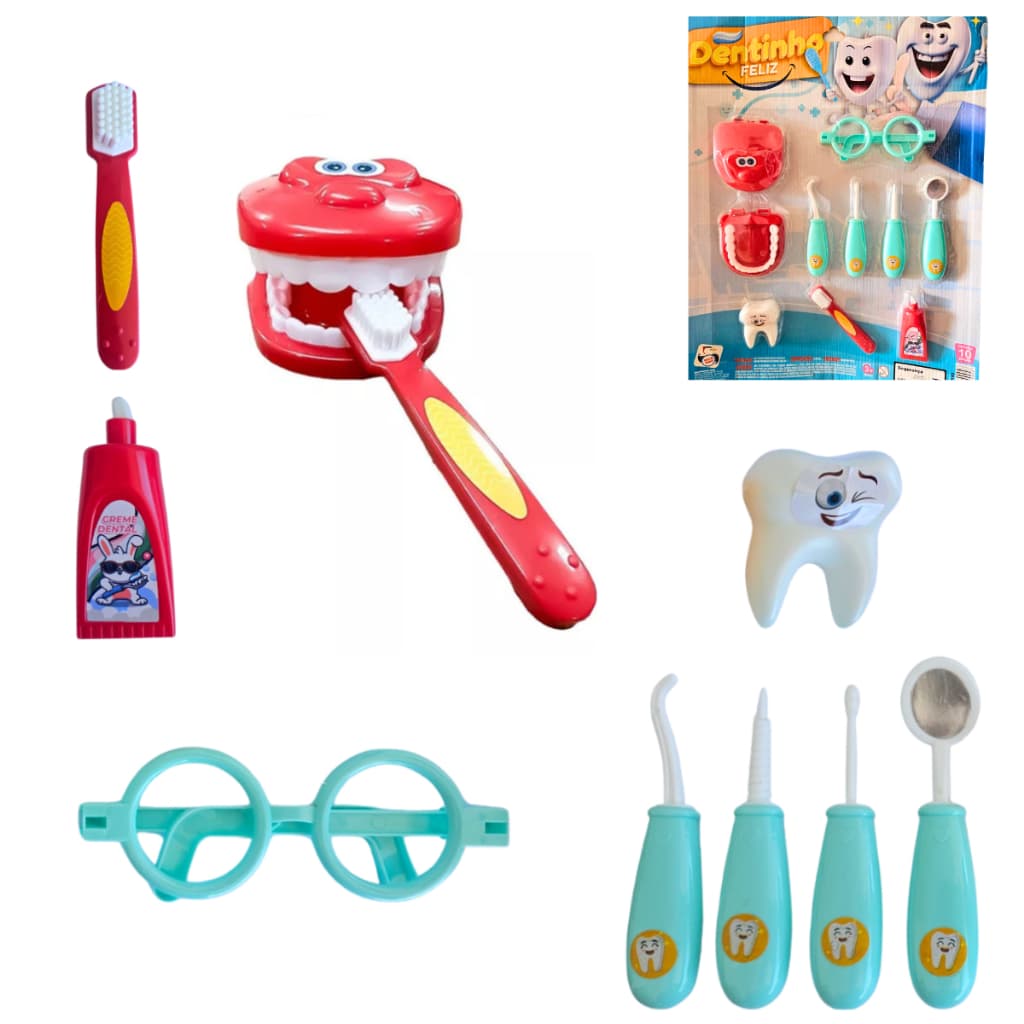 Kit Dentista Infantil Dentista Brinquedo Mini Doutor Educativo Brinquedo de Dentista Infantil