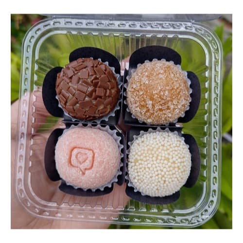 120un Embalagem Pote 4 Brigadeiros 200ml Descartável