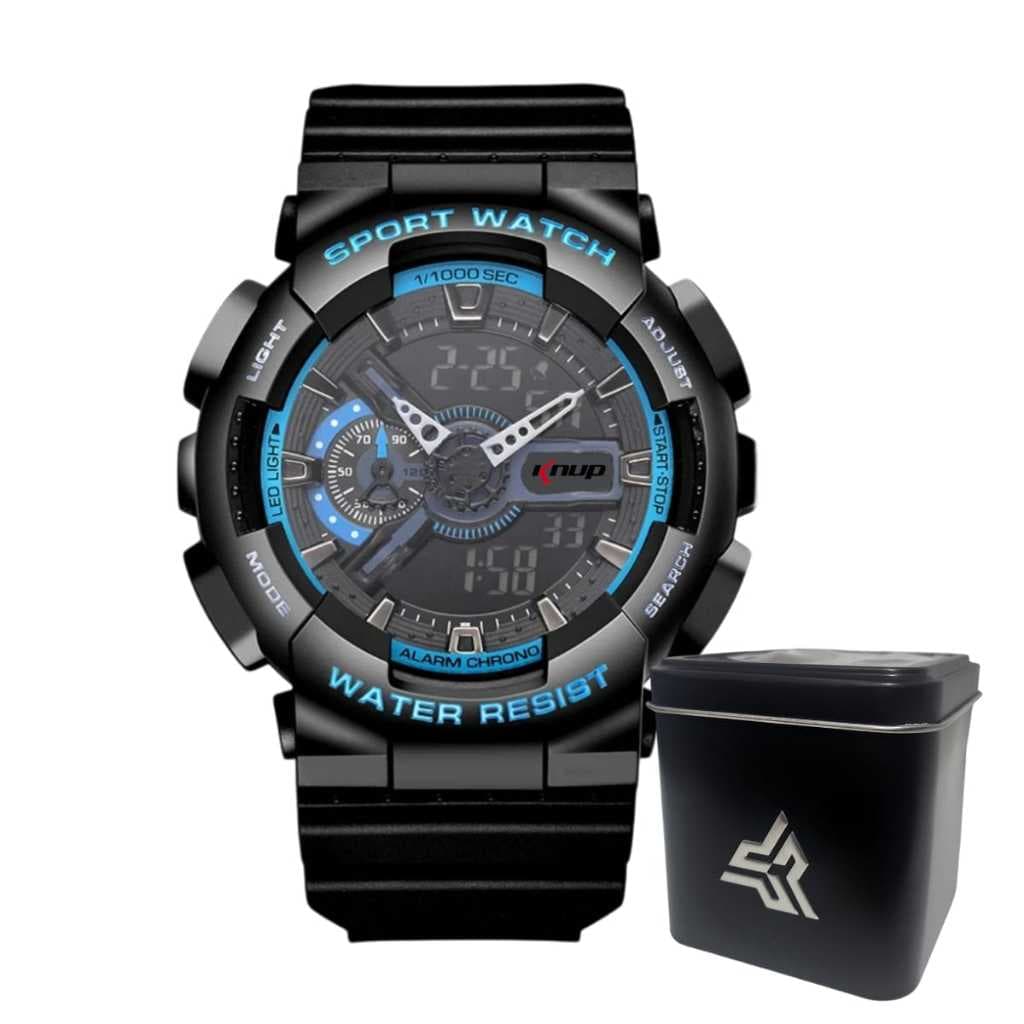 Relógio Masculino De Pulso Digital Tático Militar Esportivo Knup Shock Tático Prova D'água Com LED