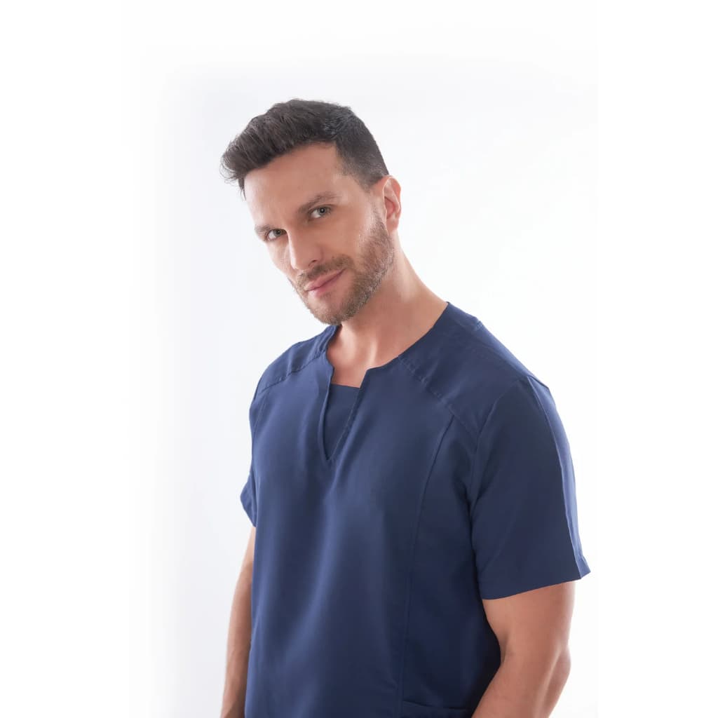 Scrub Masculino Josue Cor Marinho - Pijama Hospitalar Cirúrgico