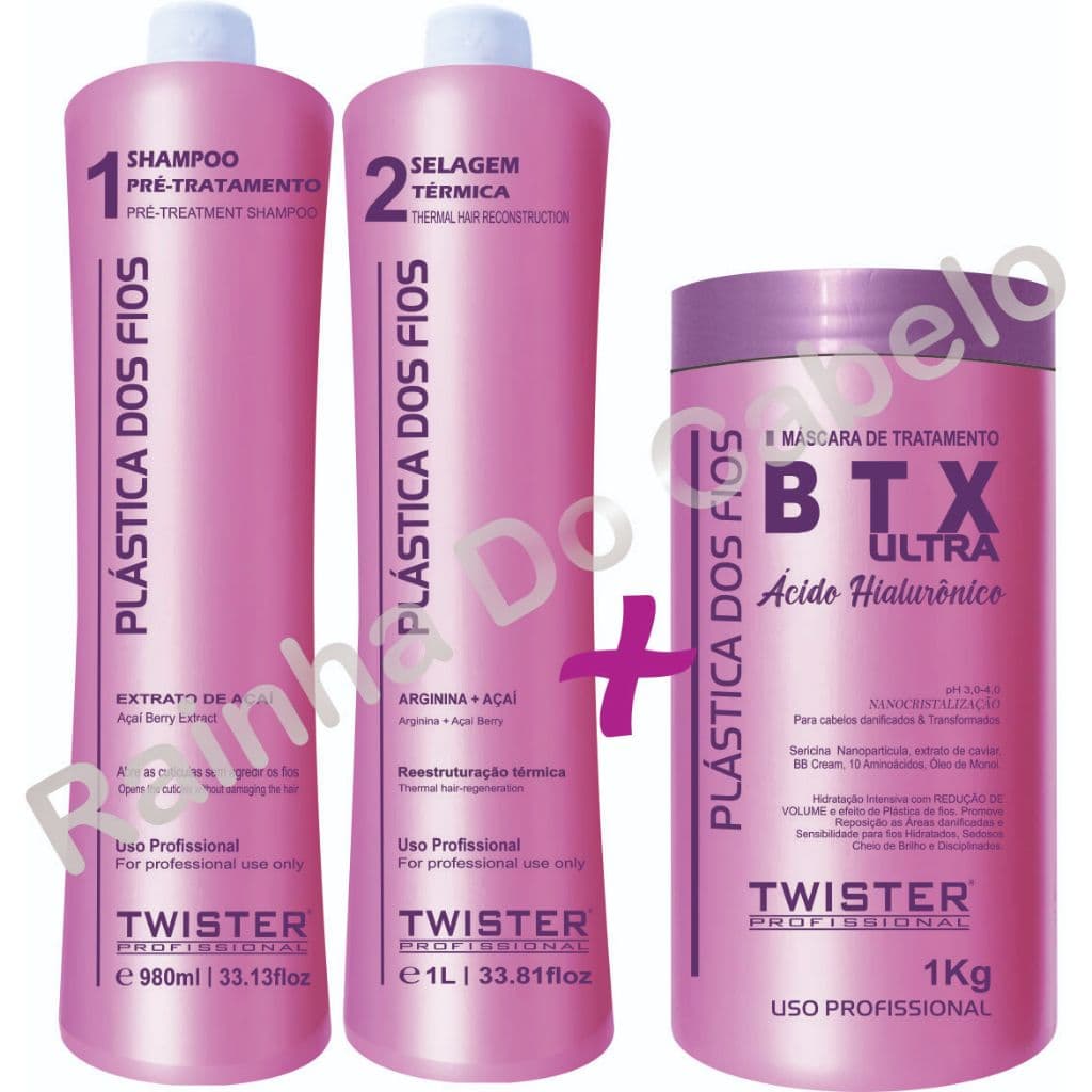 Kit PDF Selagem + Xampoo + BTXultra 1kilo Rosa