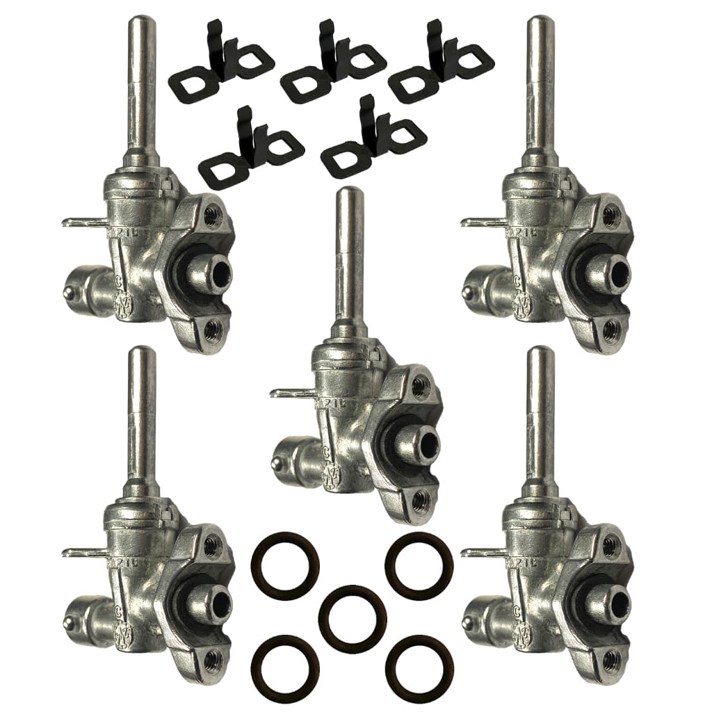 Kit 5 Registros Ramal Para Fogão Cooktop Fischer de Engate Original