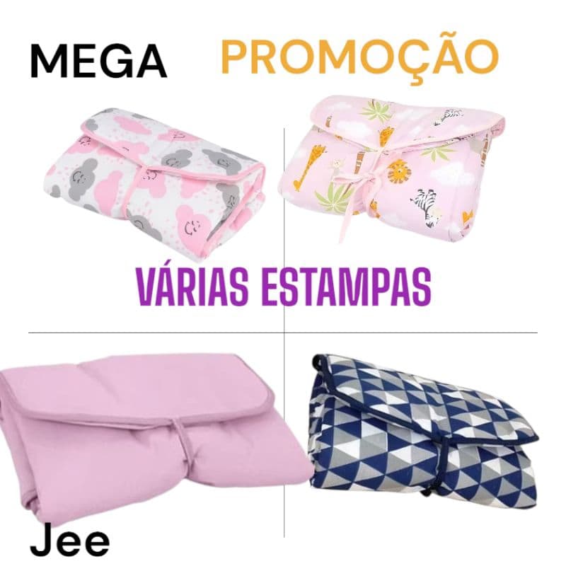 MEGA PROMOÇÃO TROCADOR PORTÁTIL VÁRIAS ESTAMPAS