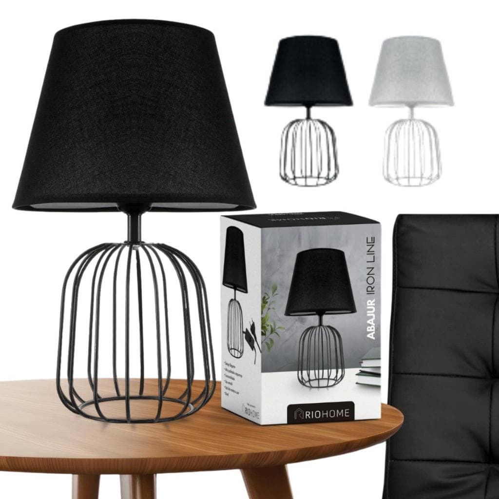 Abaju Luminária de Mesa Aramado Retrô Bola Cúpula Luxo