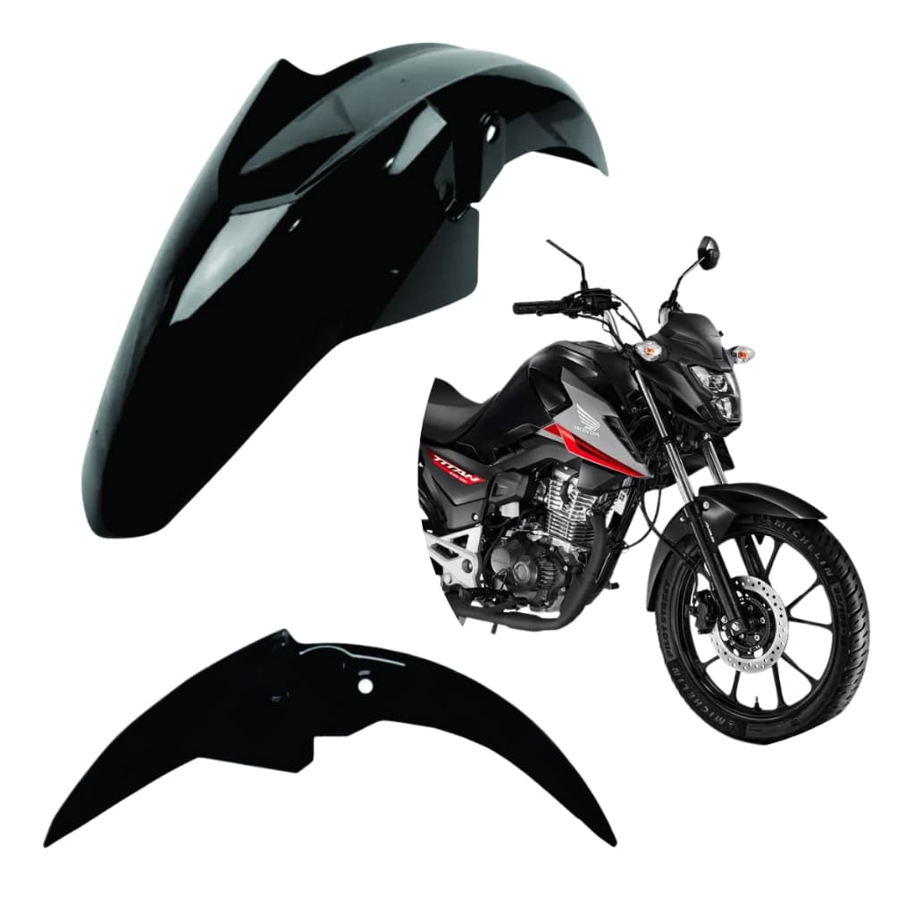Paralama Preto Titan/Fan/Start 150/160 2014 a 2023