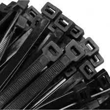 kit 45  Abraçadeira de Nylon Cinta Plástica Enforca Gato Resistente Vários Tamanhos Preto e Branco