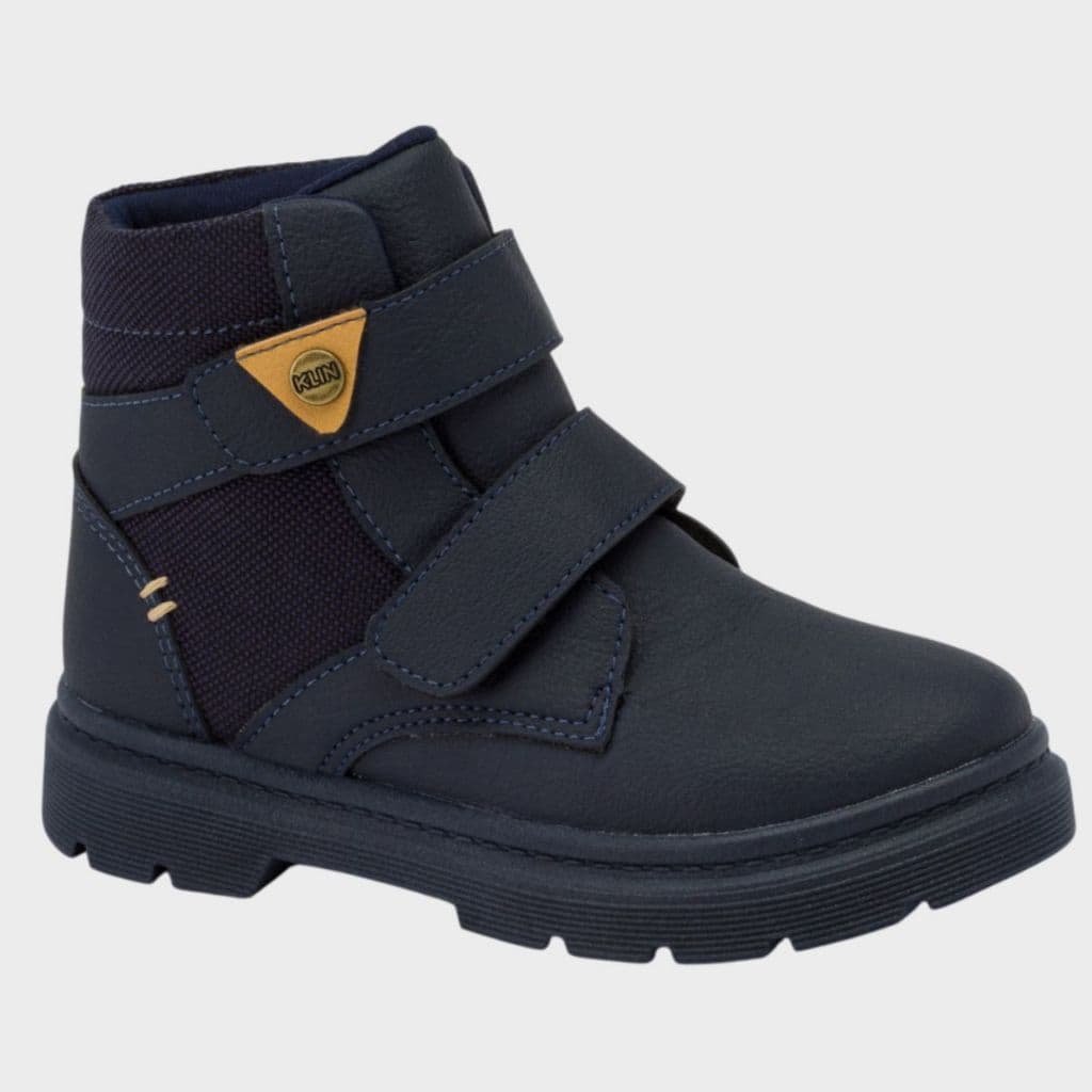 Bota Masculino Fácil Calce Infantil Cano Médio Solado Tratorado Antiderrapante Estilo Rural Conforto