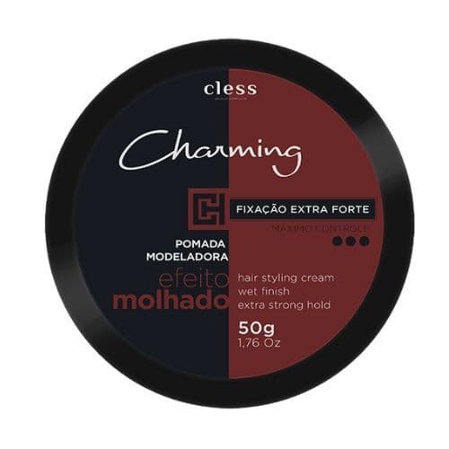 Pasta Capilar Modeladora Charming Fixação Extra Forte Efeito Molhado Men Masculina Cabelo Cless 50g