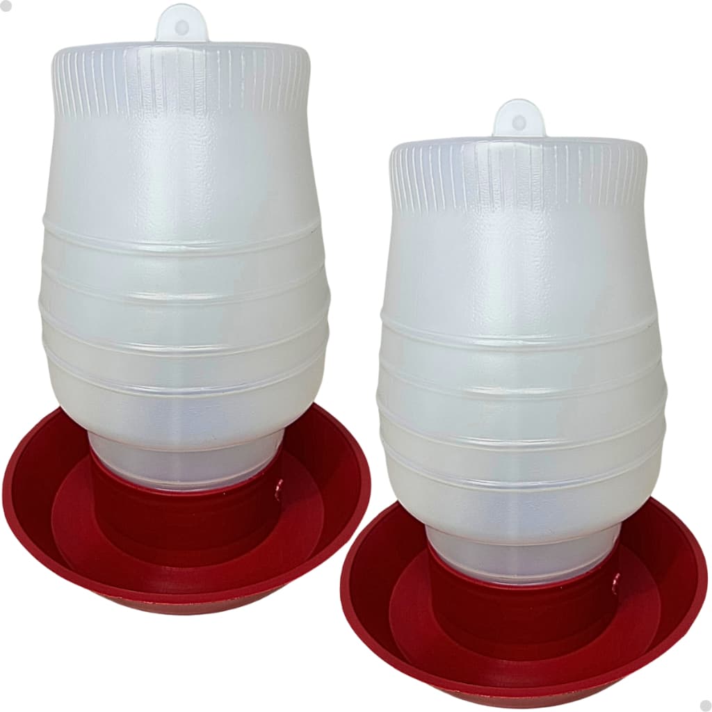 Kit 2 Bebedouro Automático Pendurável 2 Litros Para Aves e Galinhas