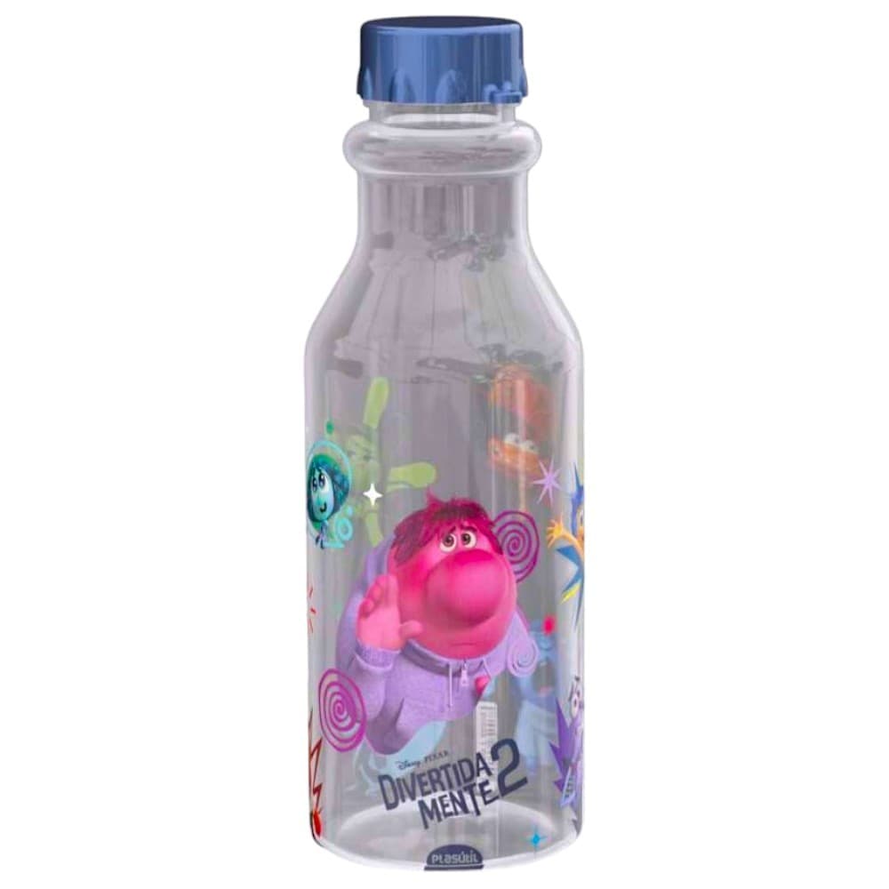 Garrafa Garrafinha De Água Divertida Mente Plasútil - 500 Ml