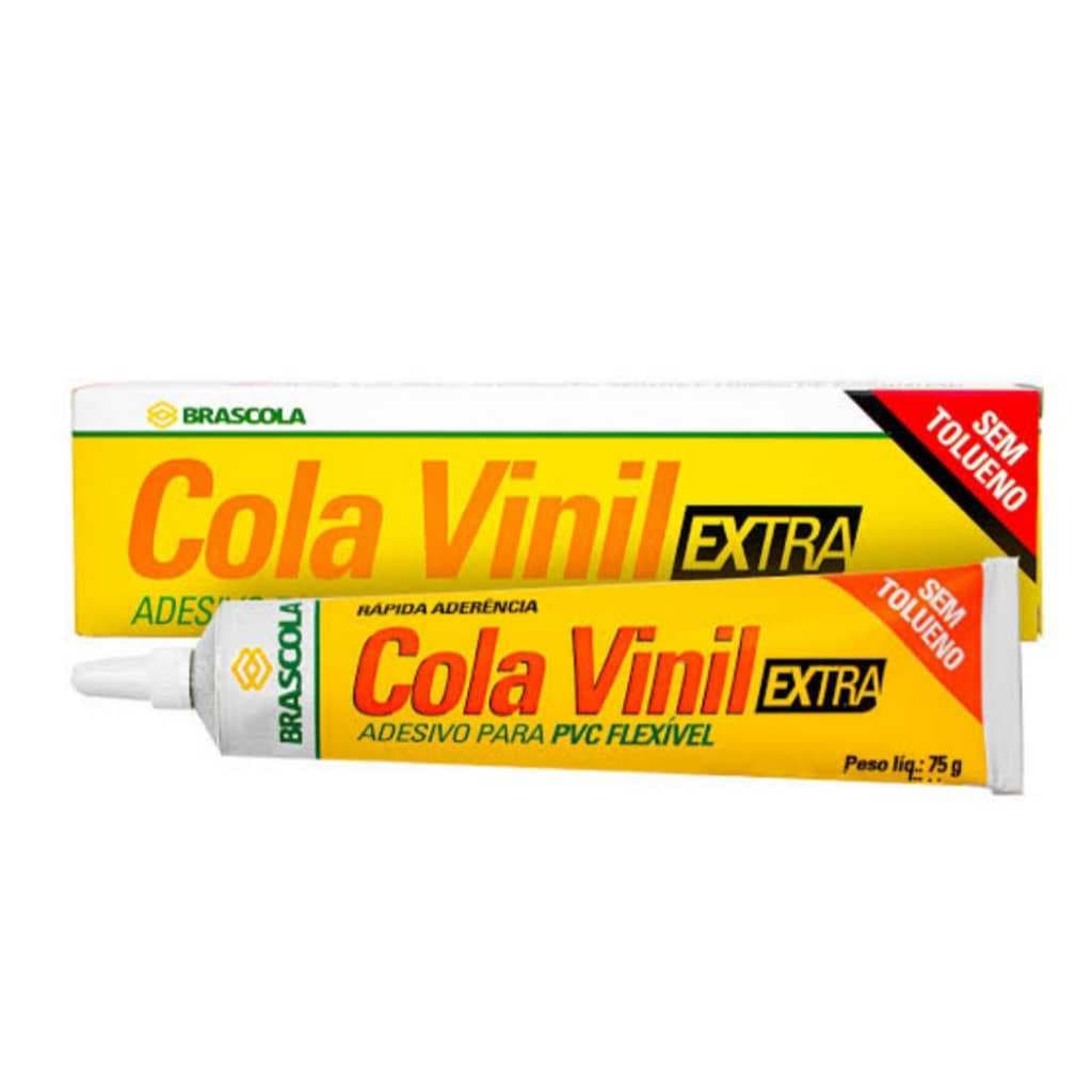 Cola Vinil Para Reparo em Piscina de Vinil e Infláveis-Barraca-Colchão-Boia Bisnaga de 75gr.