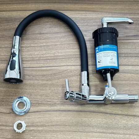 Torneira com Filtro Gourmet Preta Copo Preto de 3 Jatos Luxo
