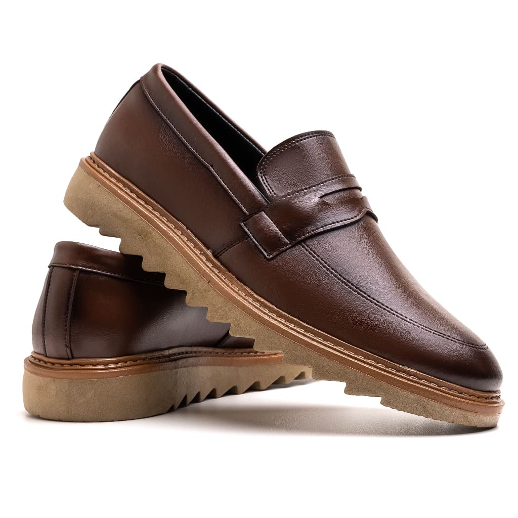 Sapato Masculino Oxford Tratorado Social Mocassim Casual Moderno