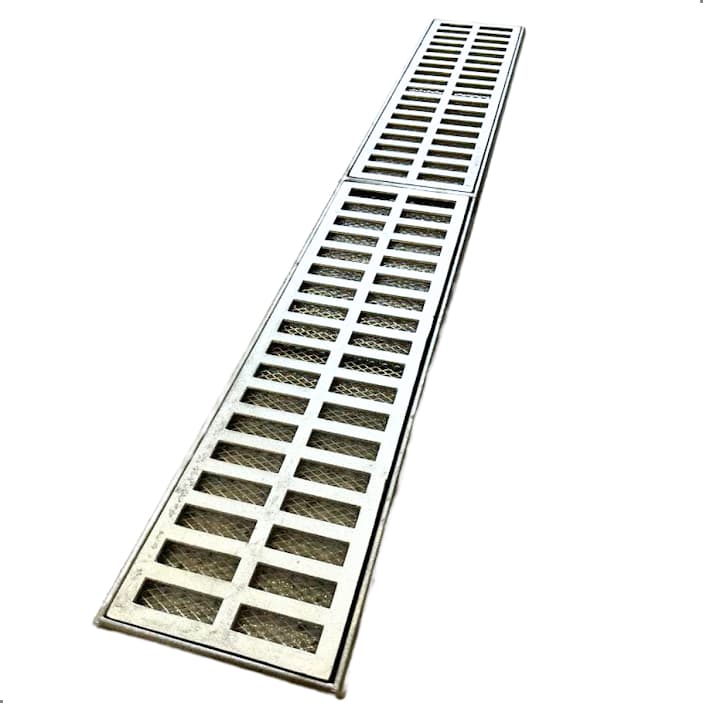 Ralo 15x100 Grelha Pluvial Aluminio Tela Anti Inseto