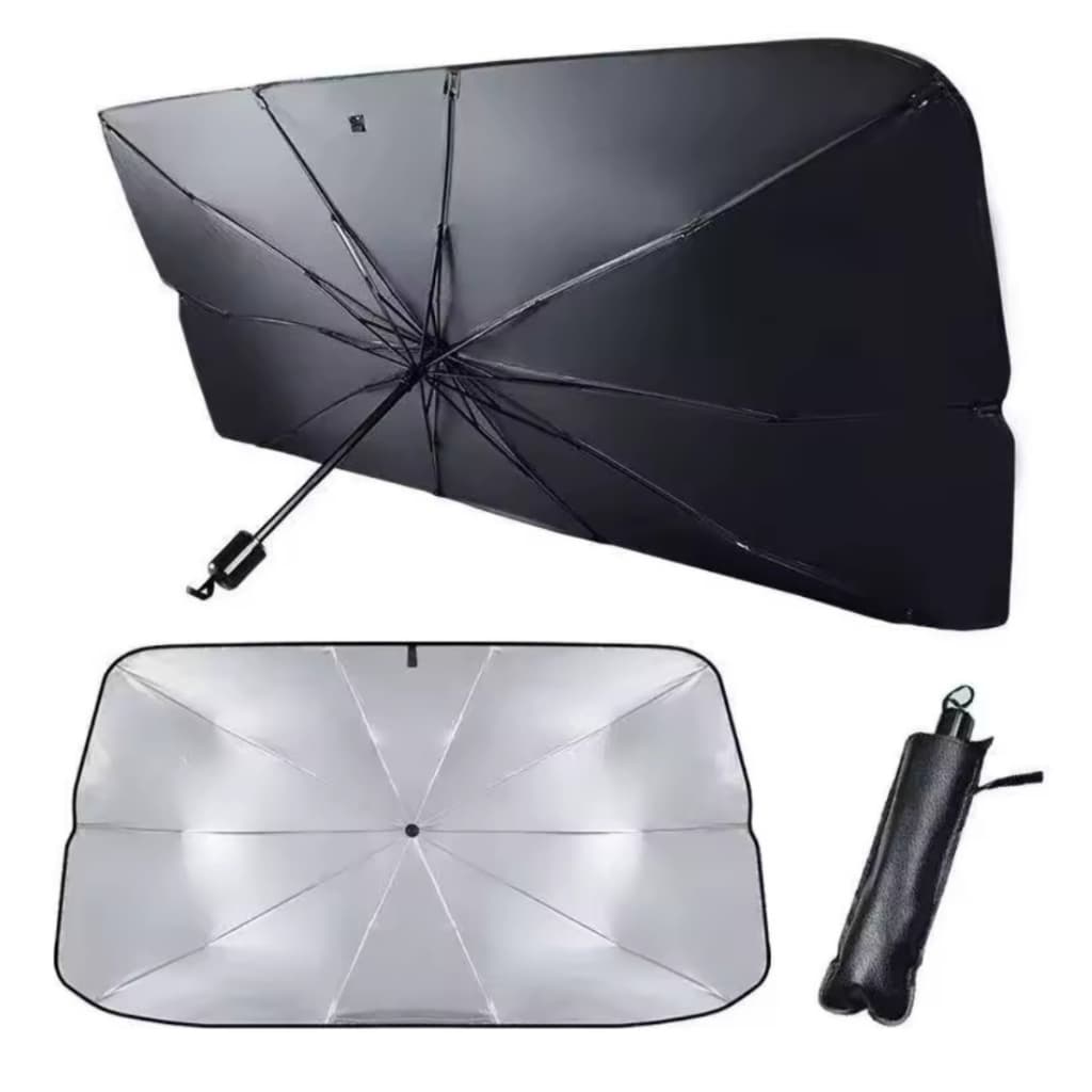 Quebra Sol Para Carro Protetor Solar Parabrisa de Carro Acessório Tipo Guarda Chuva Proteção UV