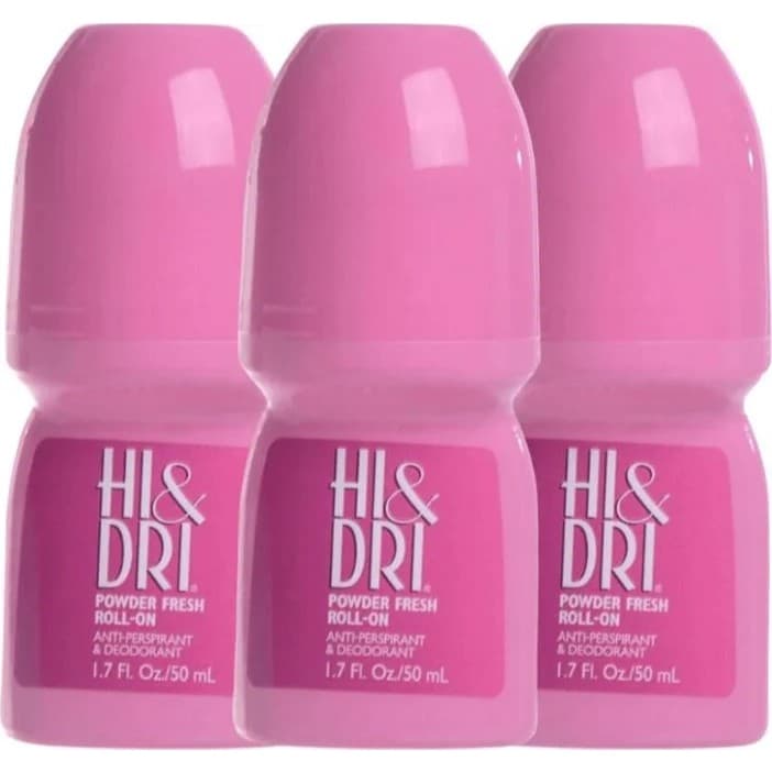 Kit 3 Desodorantes Roll On Hi e Dri Rosa 50ml