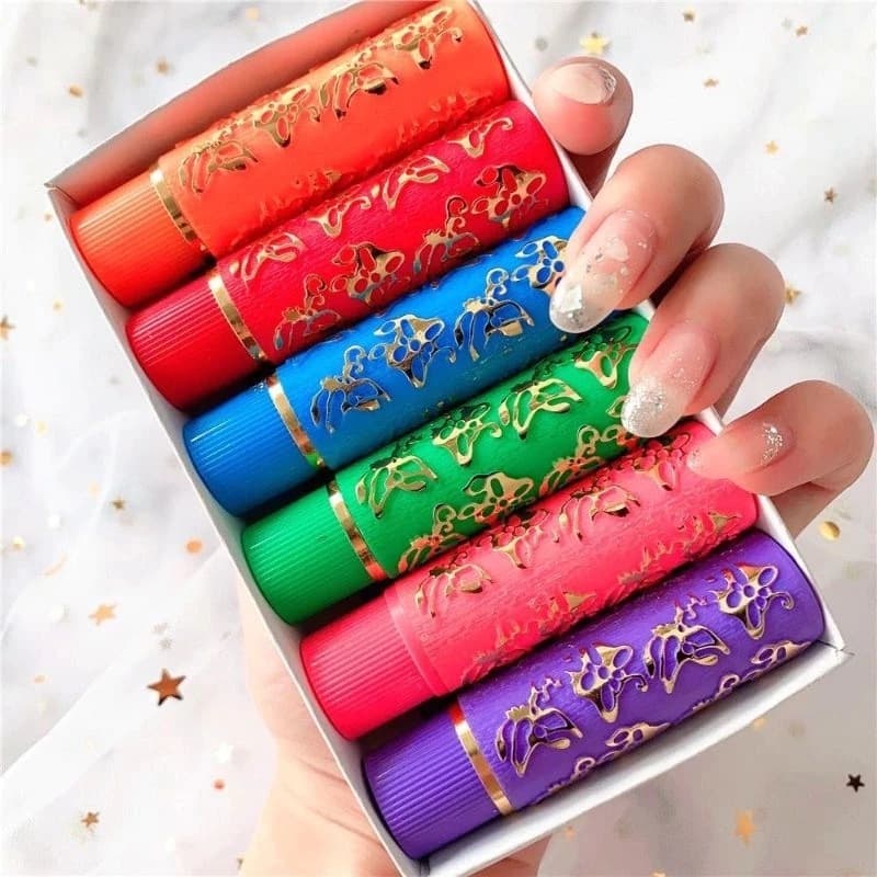 Kit Com 6 Batom Da Vovó Multicolorido Hidratante 24h