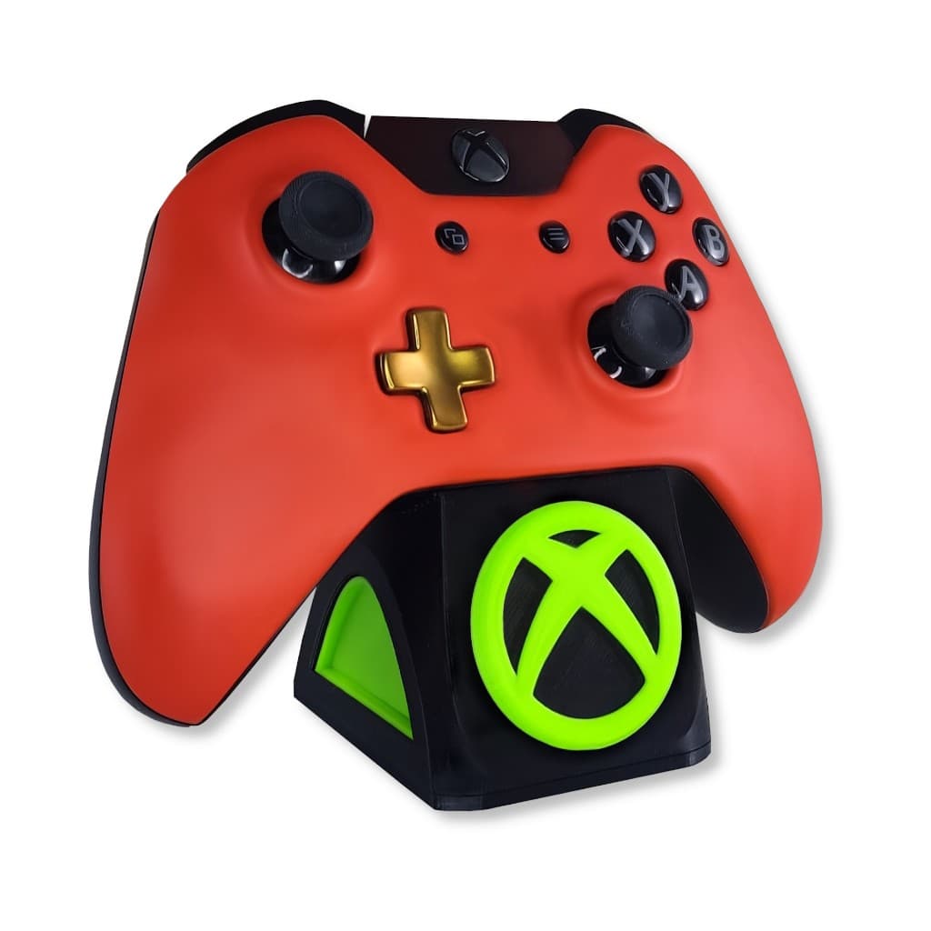 Suporte Para Controle Xbox One X S Manete e Joystick Preto Verde