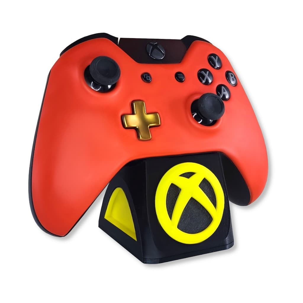 Suporte Para Controle Xbox One X S Manete e Joystick Preto Amarelo