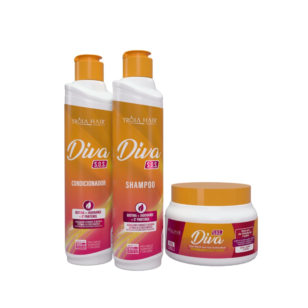 Kit Manutenção  Diva Tróia Hair 300ml
