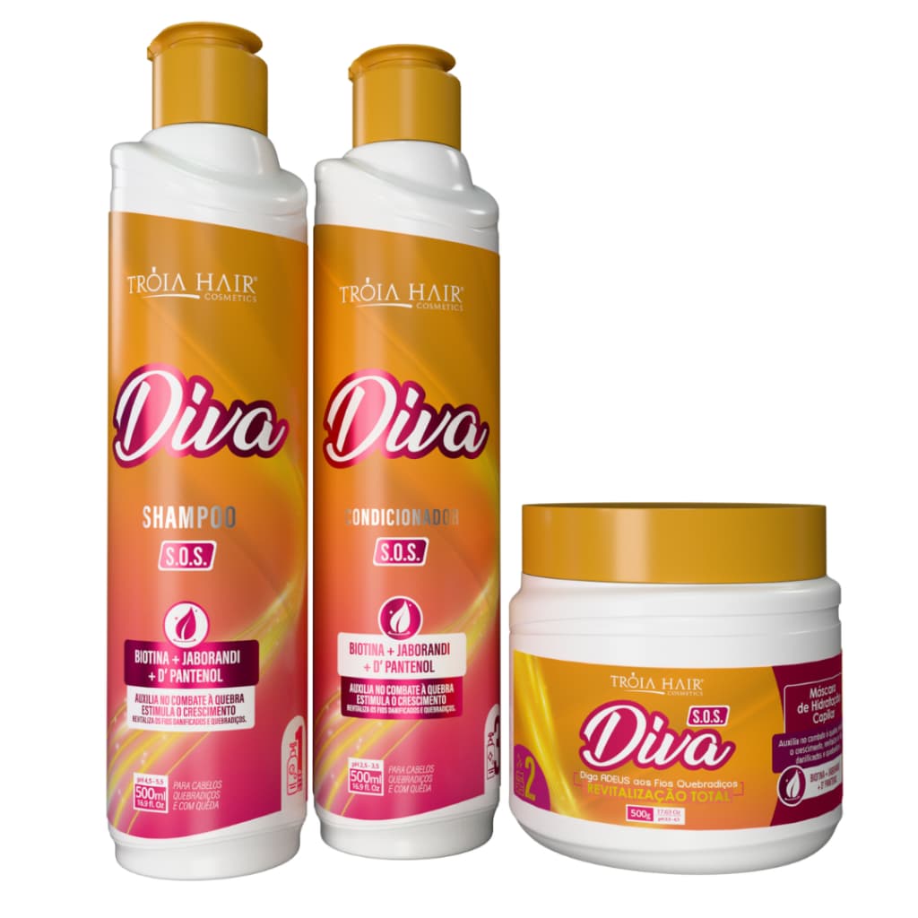 Kit Manutenção  Diva Tróia Hair 500ml