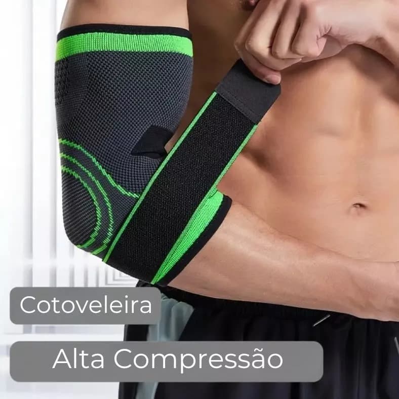 Cotoveleira Ortopédica Ajustável de Compressão Unissex Para Academia Fitness Esporte DKL