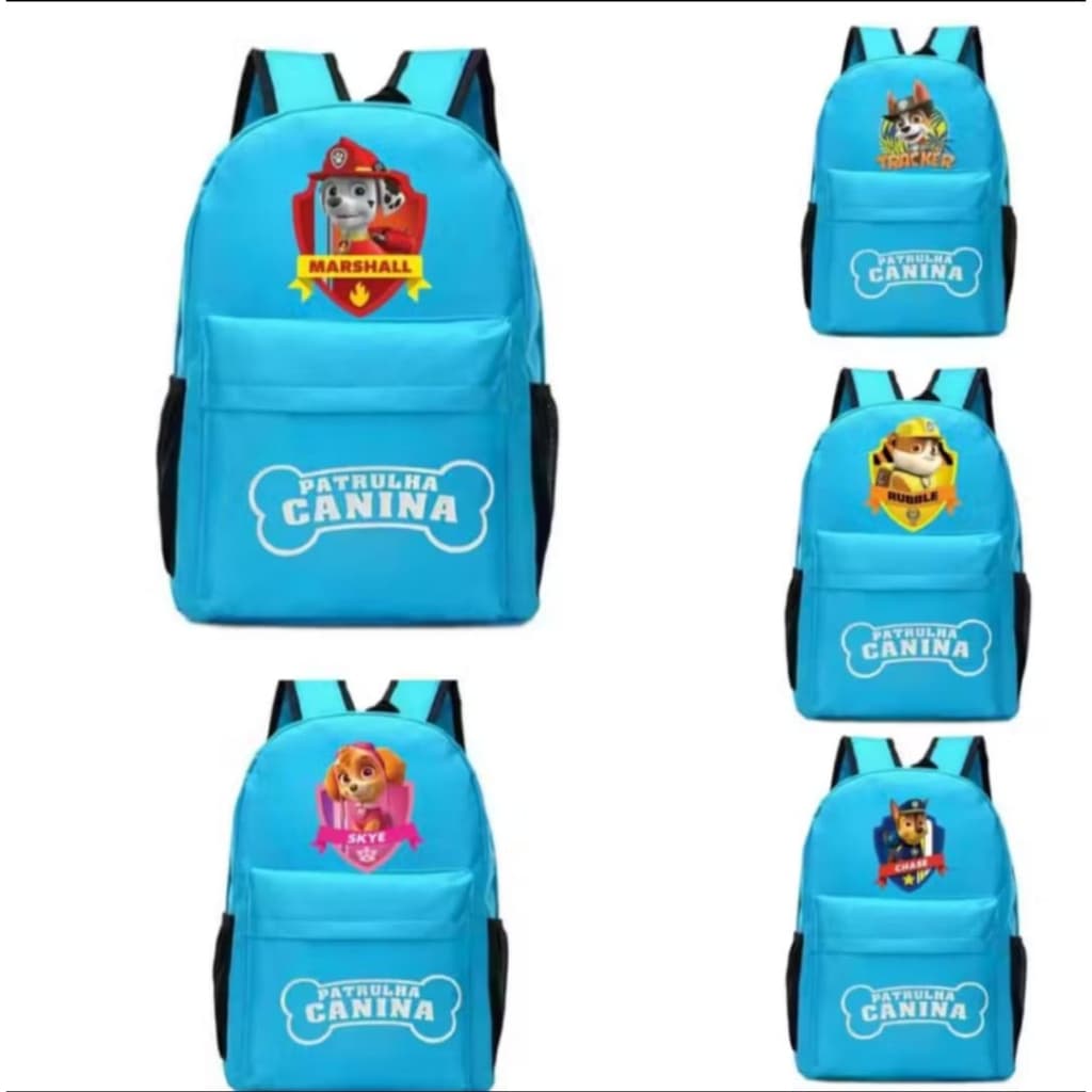Mochila da Patrulha Canina Bolsa patrulha canina menino Mochila infantil  patrulha canina azul