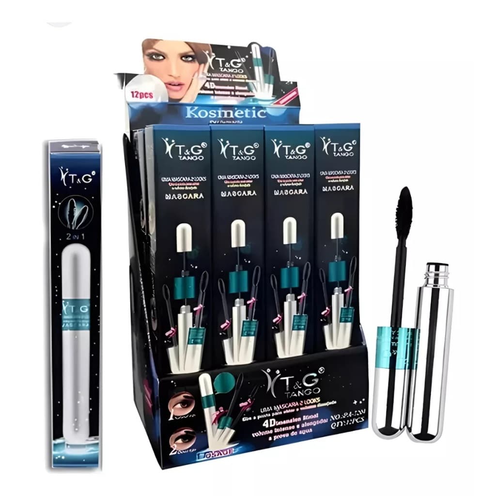 Mascara Para Cilios Rimel Tango 2 Em 1 Box Com 12 Unidades4d A Prova D Água