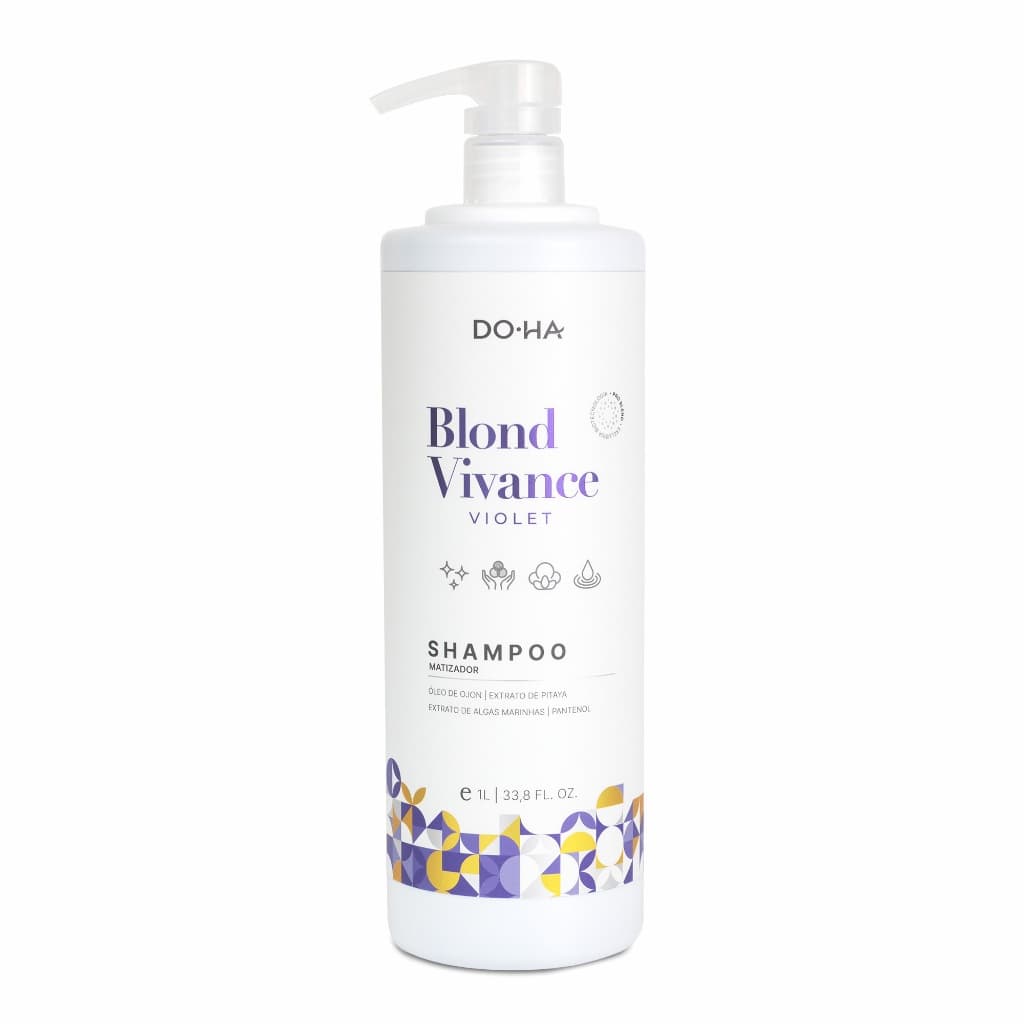 Shampoo Matizador Blond Vivance Violeta Doha Desamarelador Loiros Descoloridos e Grisalhos