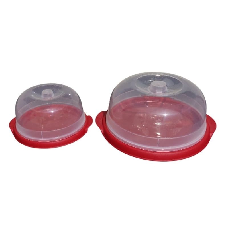 Conjunto boleira e queijeira plástico prato bolo kit