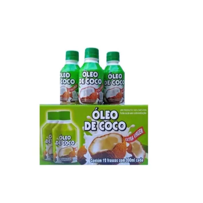 01 Óleo De Coco 100% Natural 200 Ml