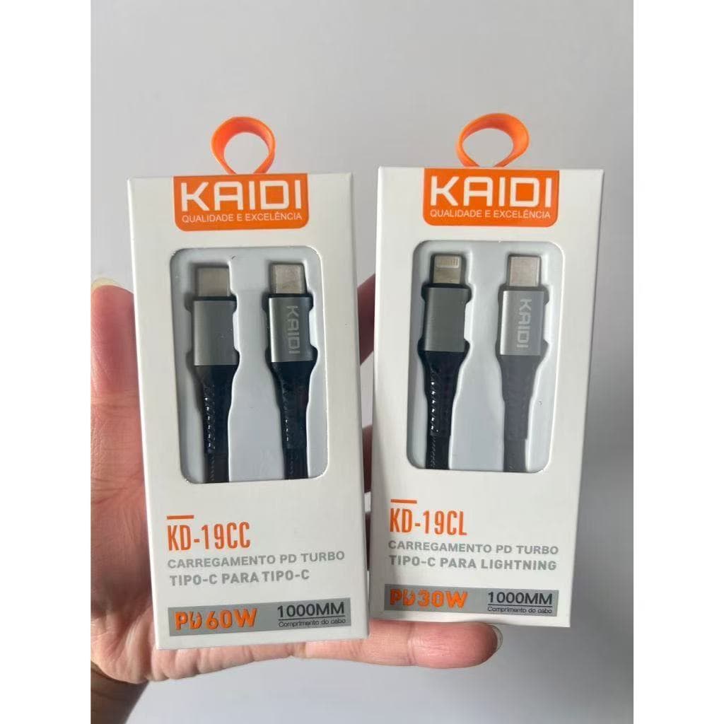 Cabo Carga E Dados Tipo C Para Tipo C / Lightning Turbo Kaidi Original