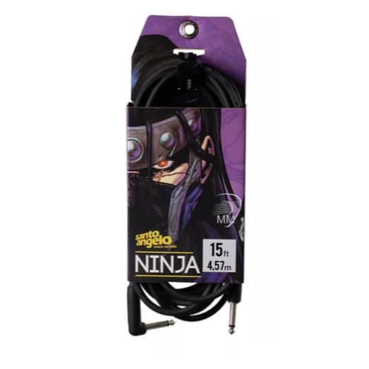 Cabos Guitarra Santo Angelo Ninja 15ft P10 L  | P10 4.57 Mts.