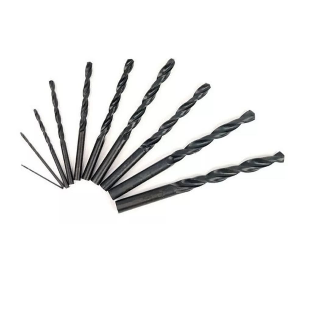Jogo de Broca de Aço Rápido - Kit com 10 peças Broca para Metal