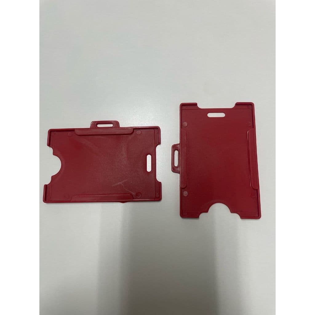 Porta Cracha Horizontal/Vertical Vermelho Azul