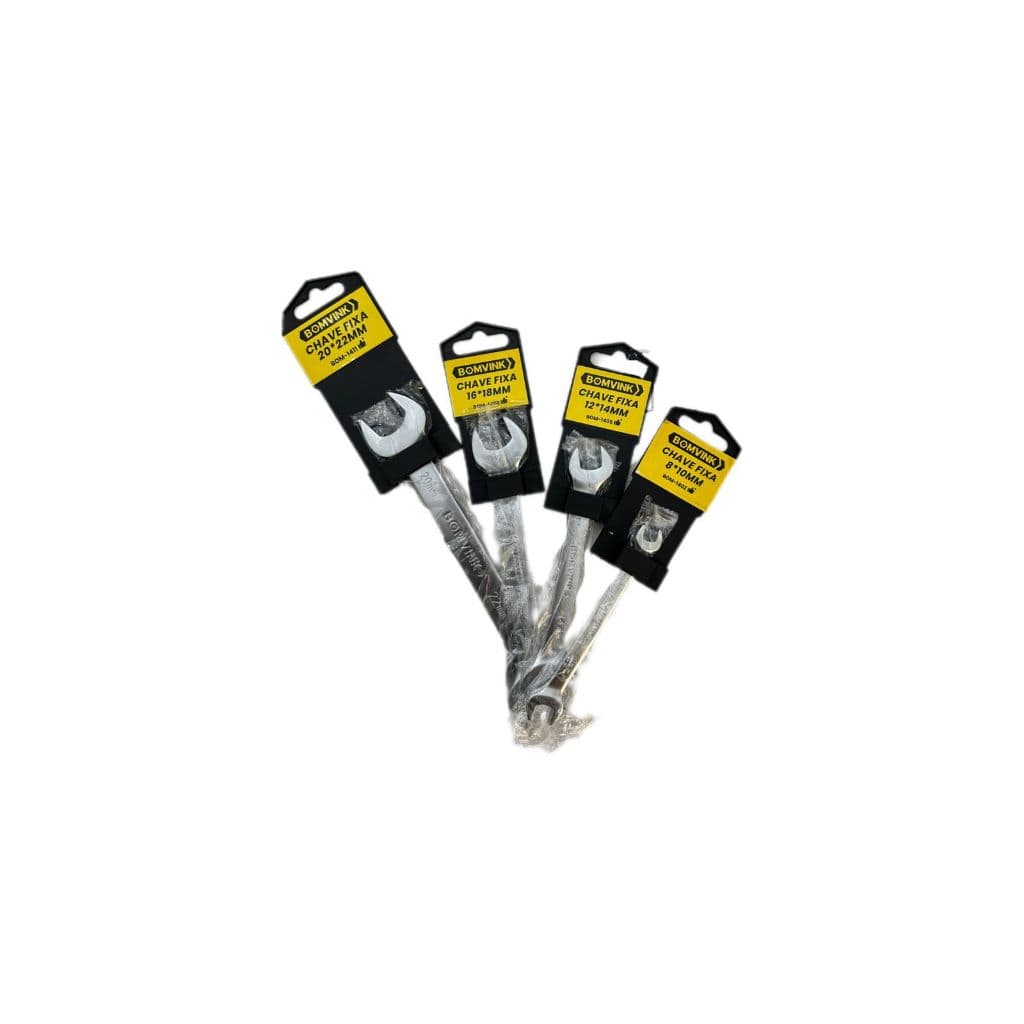 CHAVE FIXA - 8-10mm; 12-14mm; 16-18mm; 20-22mm - BOMVINK