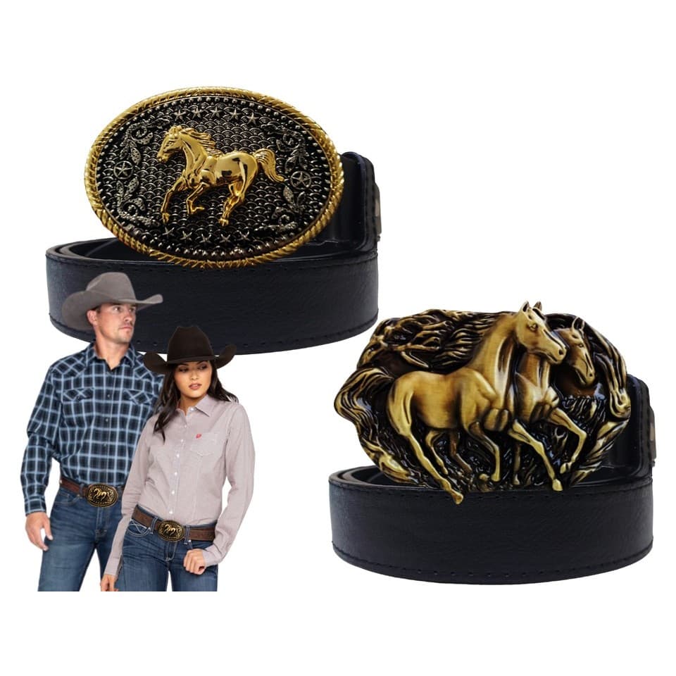 KIT 2 CINTO FIVELA COUNTRY MODELOS VARIADOS MASCULINO FEMININO COWBOY RODEIO CAVALO FESTA JUNINA CAVALGADA SERTANEJO