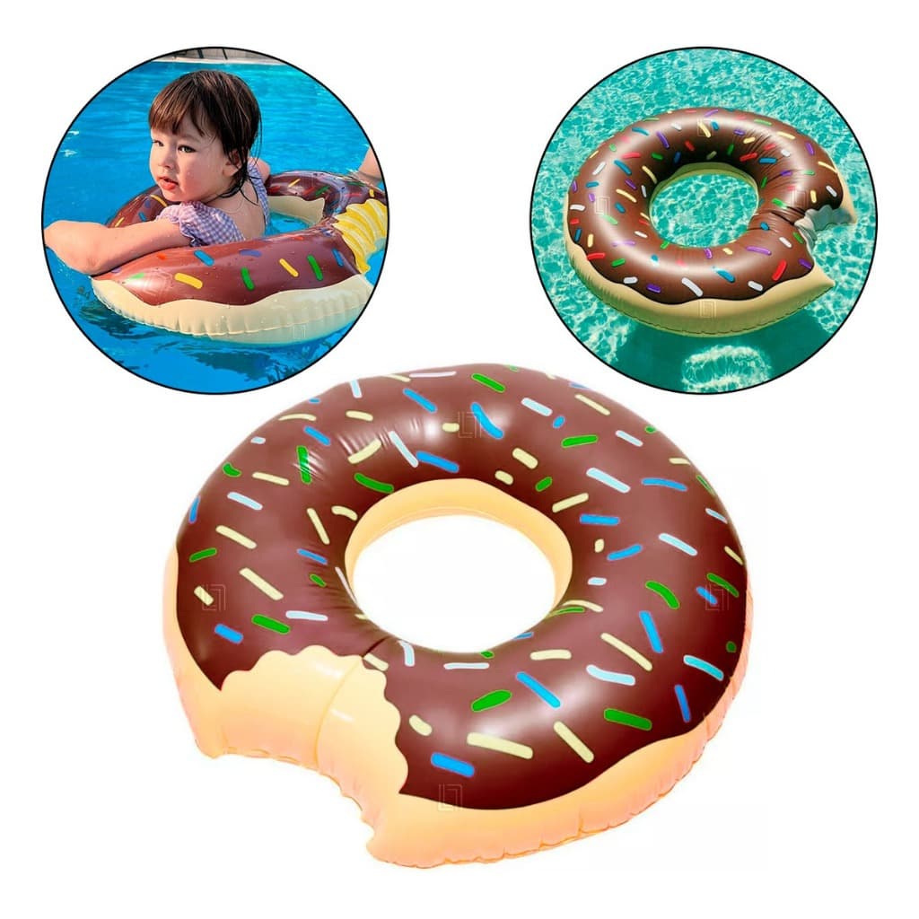 Boia De Donuts Infantil Rosquinha Redonda Piscina Praia Criança Circular