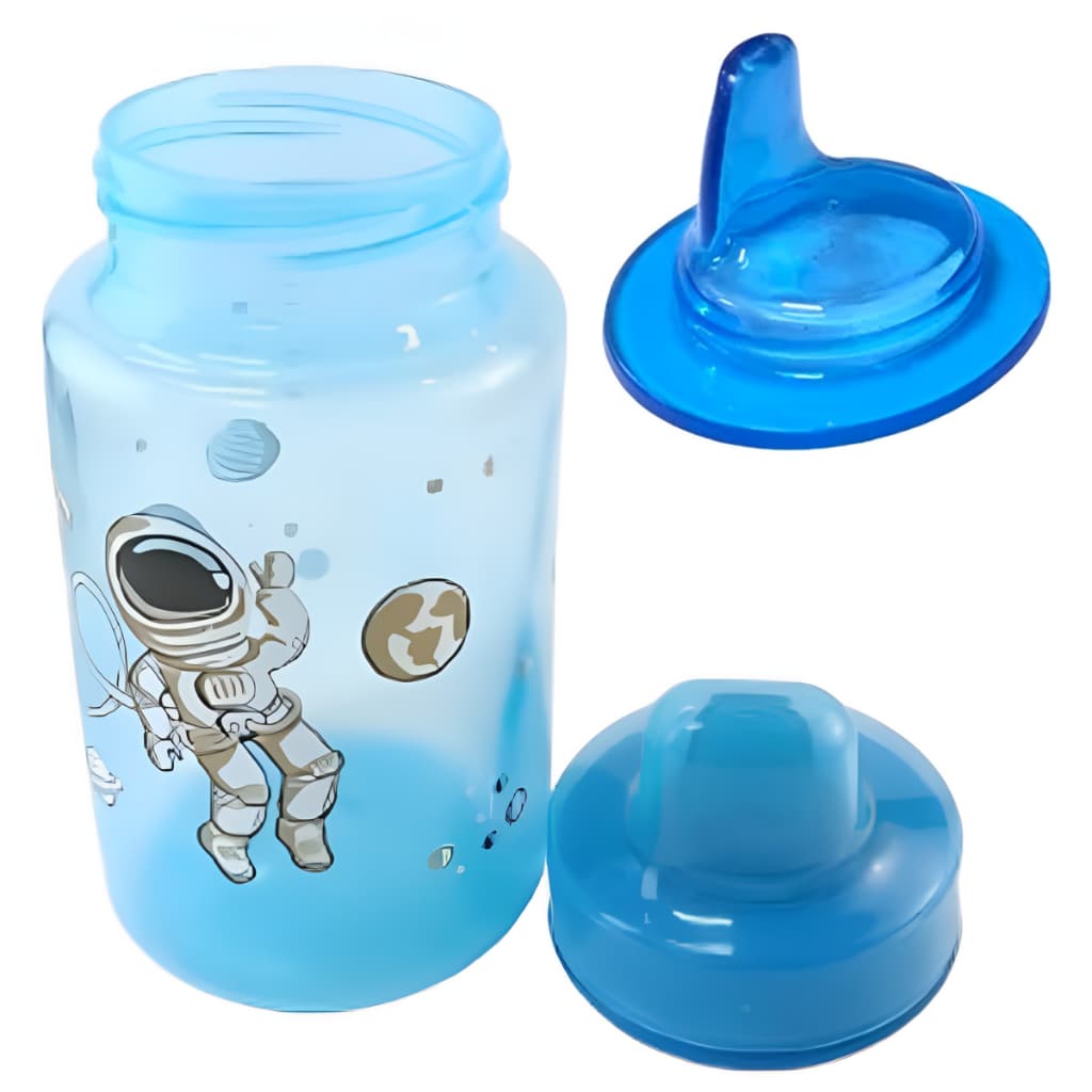 Copo Treinamento Infantil 300ml Copo Transição Bico Macio - AZUL Pepeta