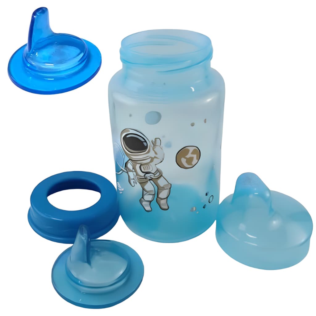 Copo Treinamento Infantil 300ml Copo Transição - AZUL Pepeta BICO MACIO