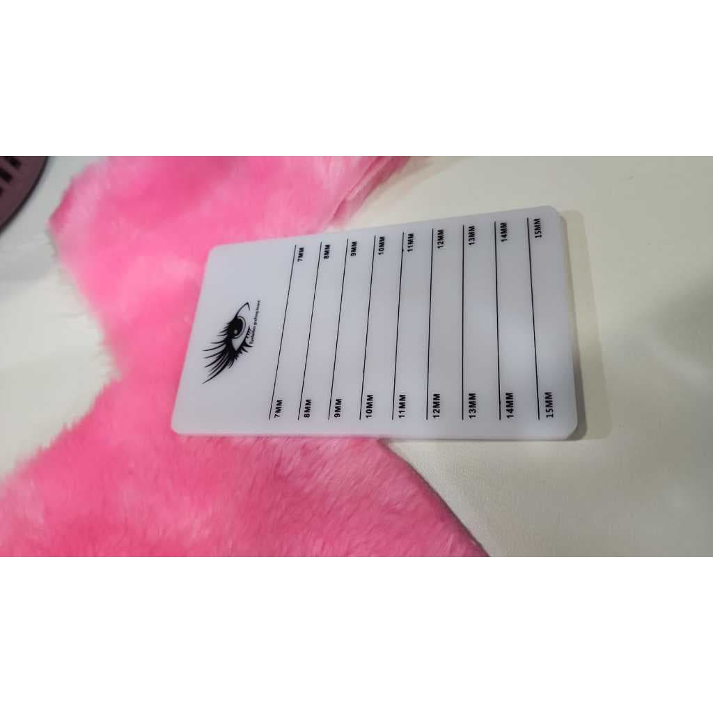 Paleta Acrílica Branca – Suporte para Organização dos Cílios