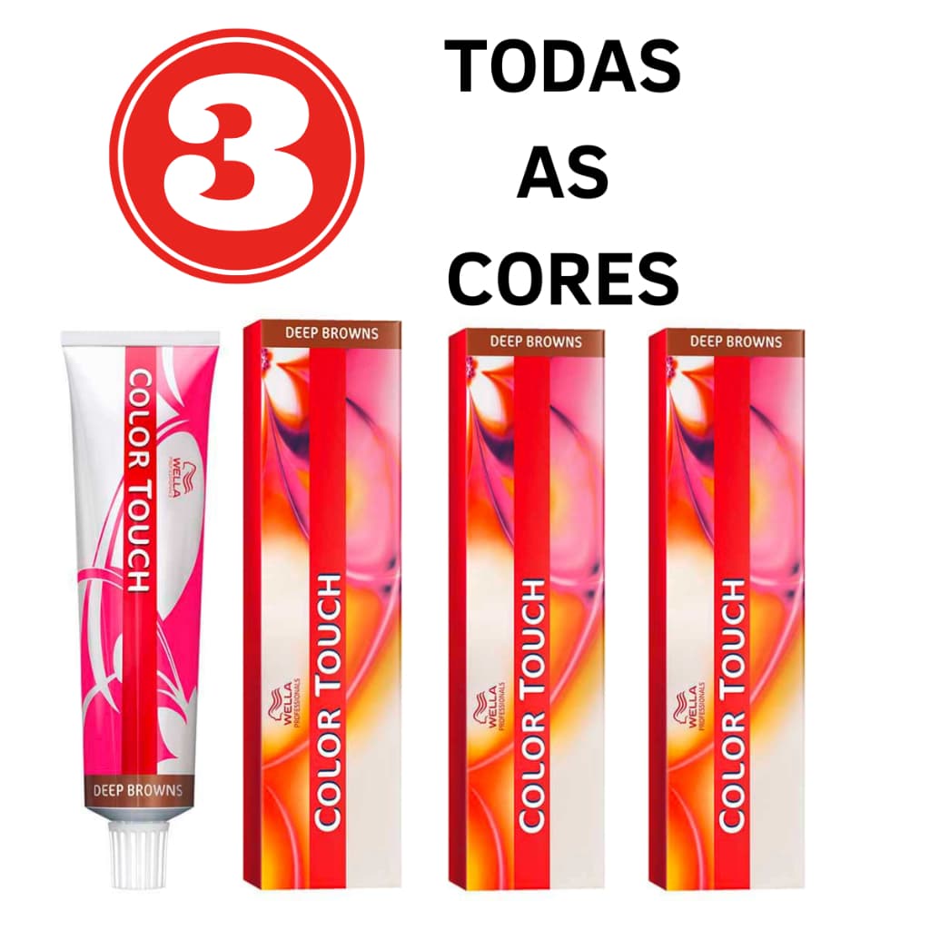 Kit C/ 03 Tonalizante Color Touch Wella Professionals