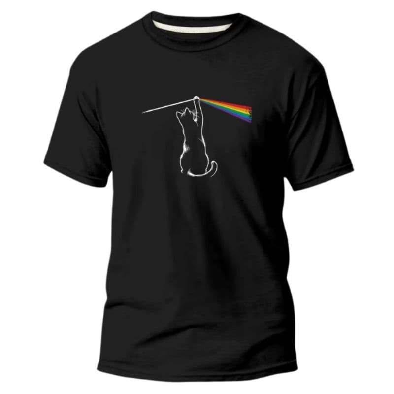 Camiseta Camisa Unissex Estampada Gato Fofinho Algodão Premium Casual Slim Básica Dia a Dia Promoção Masculino Feminino