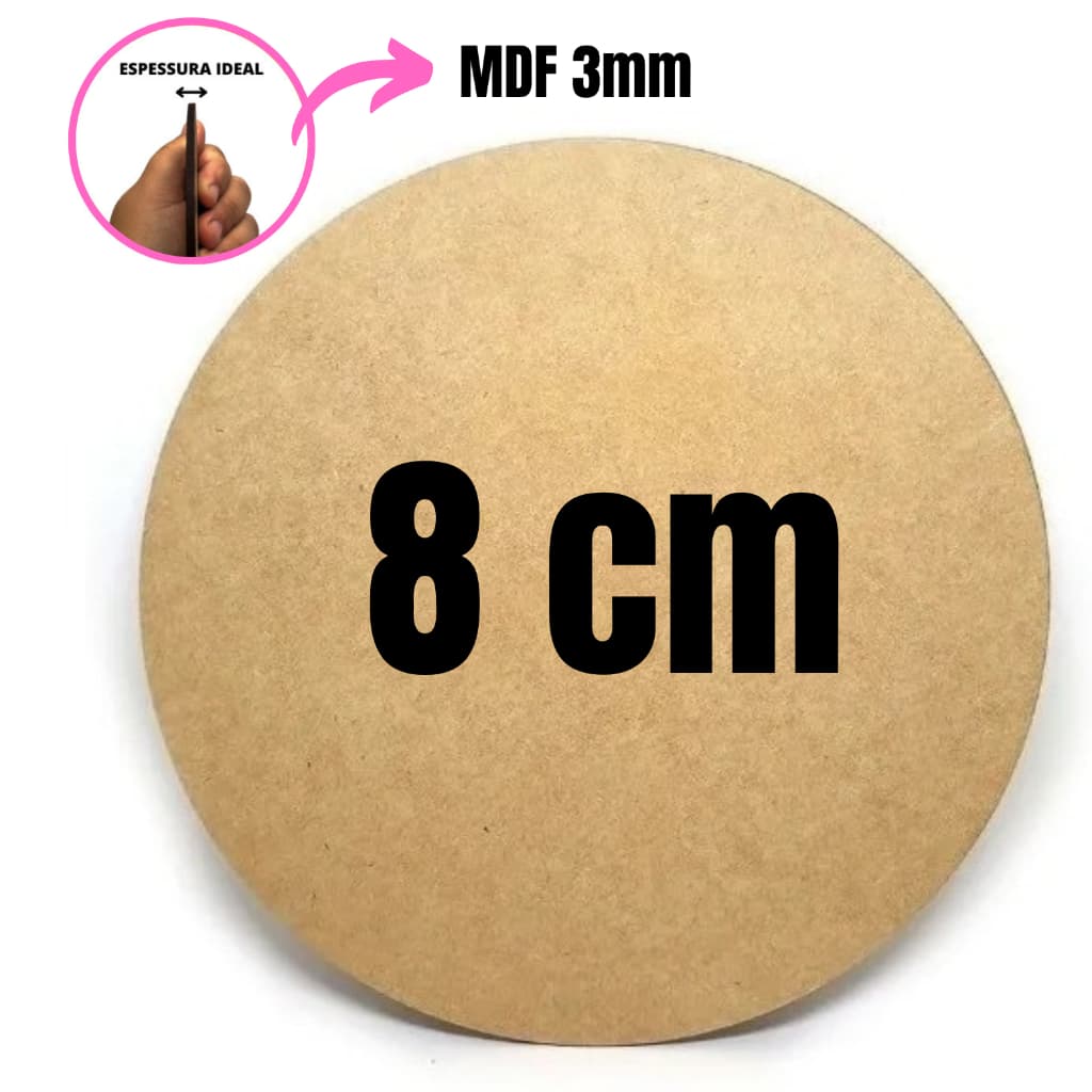 Bolacha  Porta Copo Mdf para artesanato 8x8cm  redonda Pacotes  Kits 10, 20, 30, 40, 50 e 100 Alta Qualidade Bolacha Mdf