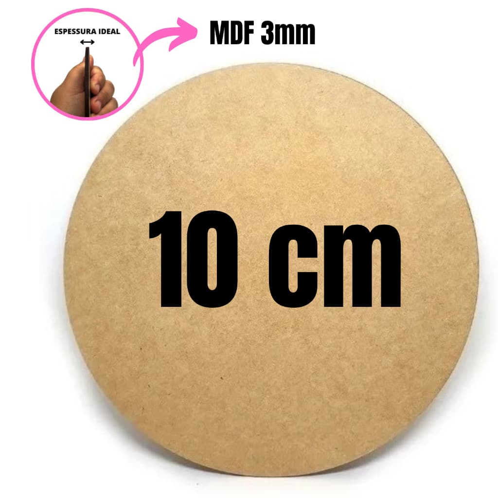 Bolacha Porta Copo Mdf para artesanato 10x10cm redonda Pacotes  Kits 10, 20, 30, 40, 50 e 100 Alta Qualidade Bolacha Md
