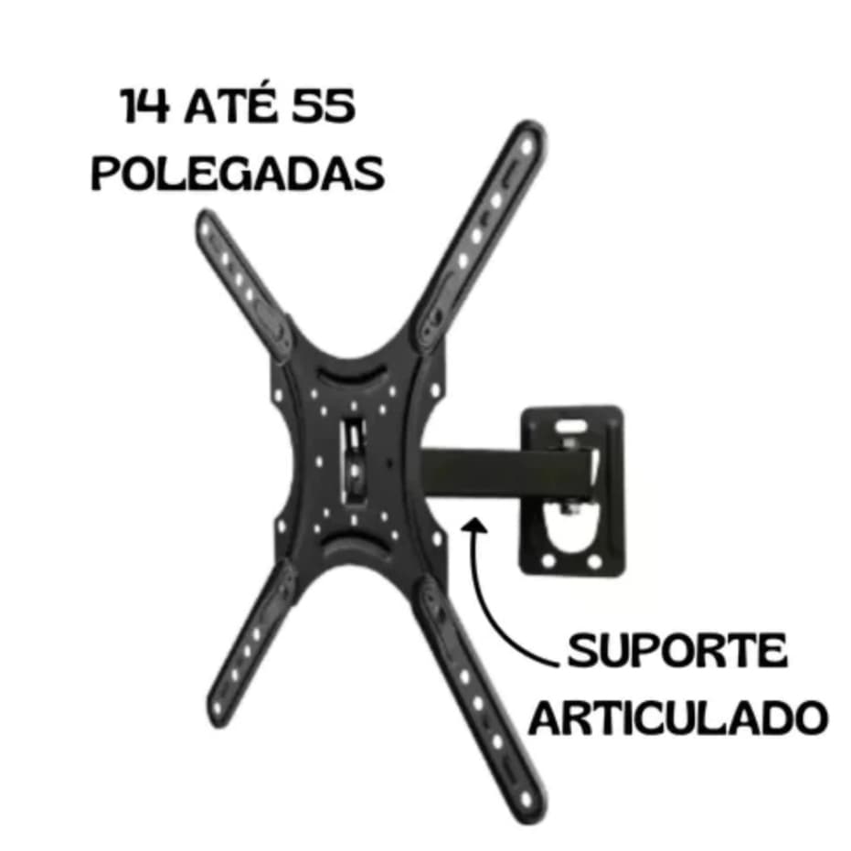 Suporte para TV articulado, Tvs de 14 a 55 polegadas