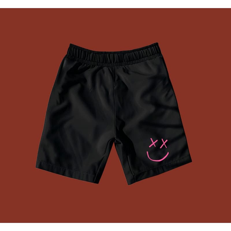 Bermuda Short Adulto Masculino Símbolo Smile Tactel C/ Bolsos