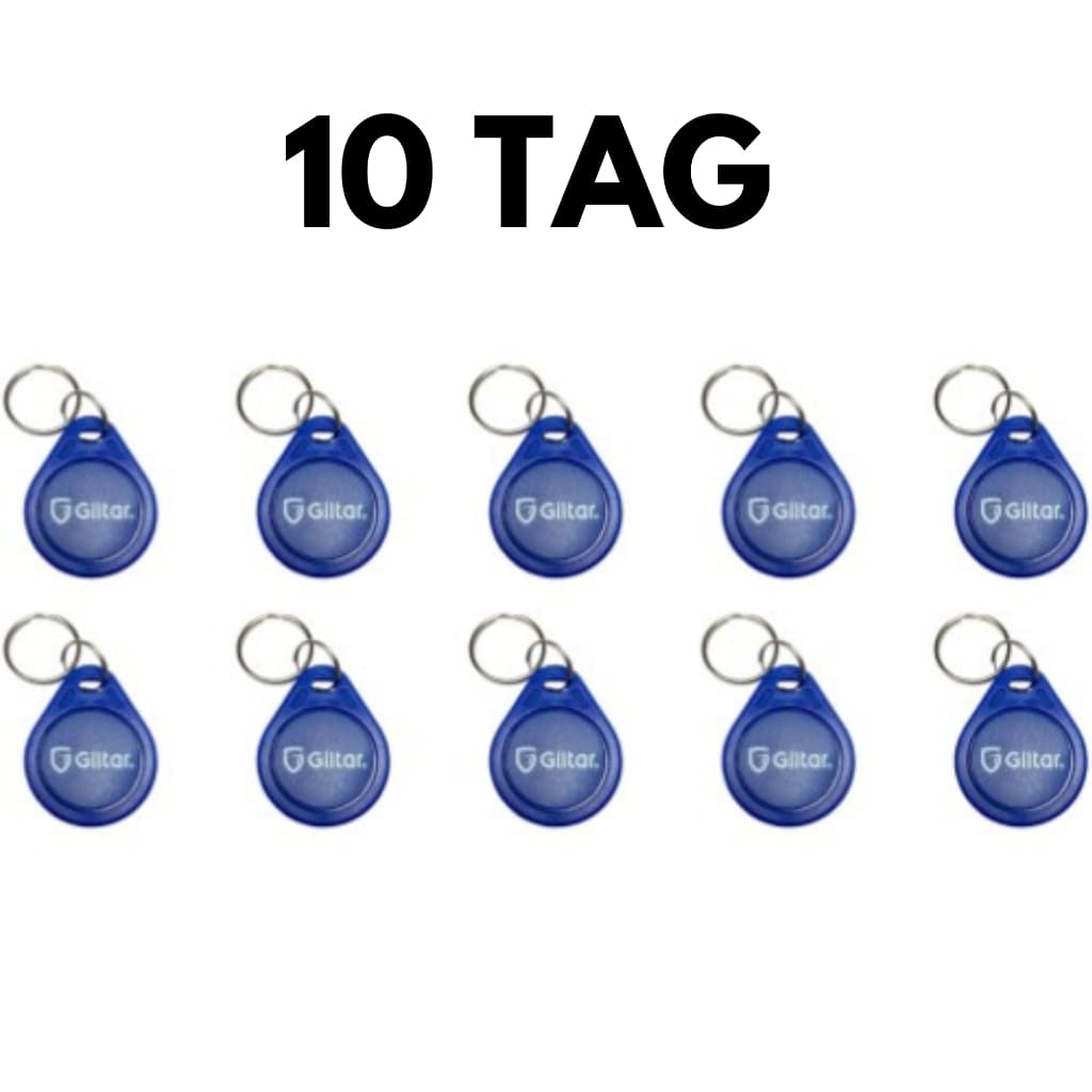 Kit 10 Chaveiro Tag Proximidade RFID 125KHZ TH - Compatível com Controle de Acesso - Giltar