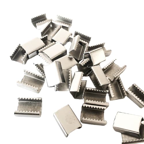 500 Chapinhas Dentada Garra Para Cordão 12mm Fixador LA