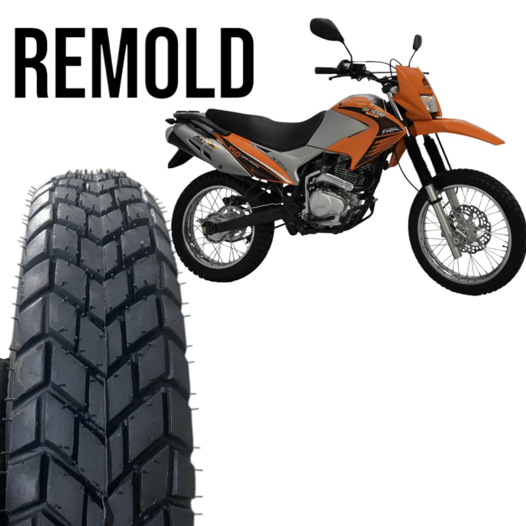 PNEU TRASEIRO MOTO 110/90-17 Shineray Explorer 150 BROS 125/150/160 XRE 190 CROSSER falcon400